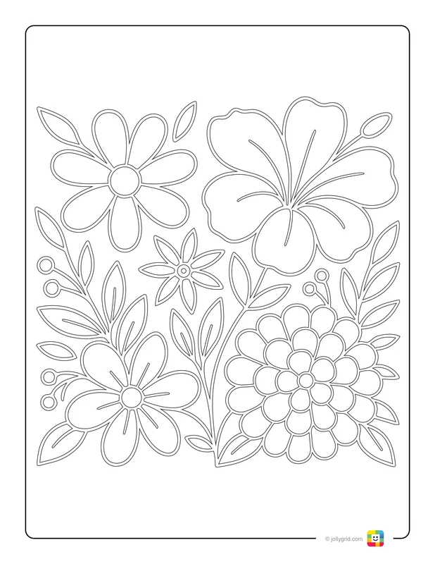 Blooming in Stillness - Free Printable Coloring Page