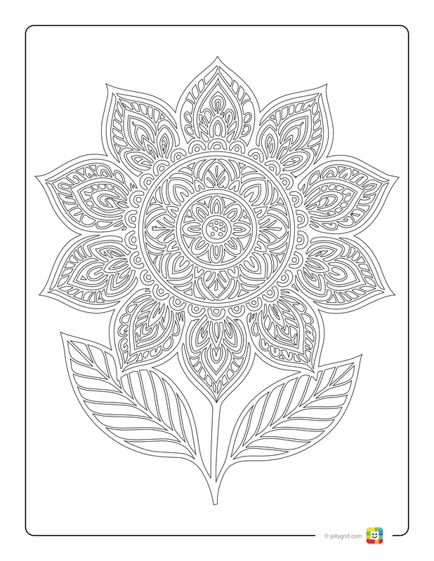 Radiant Petal Mandala