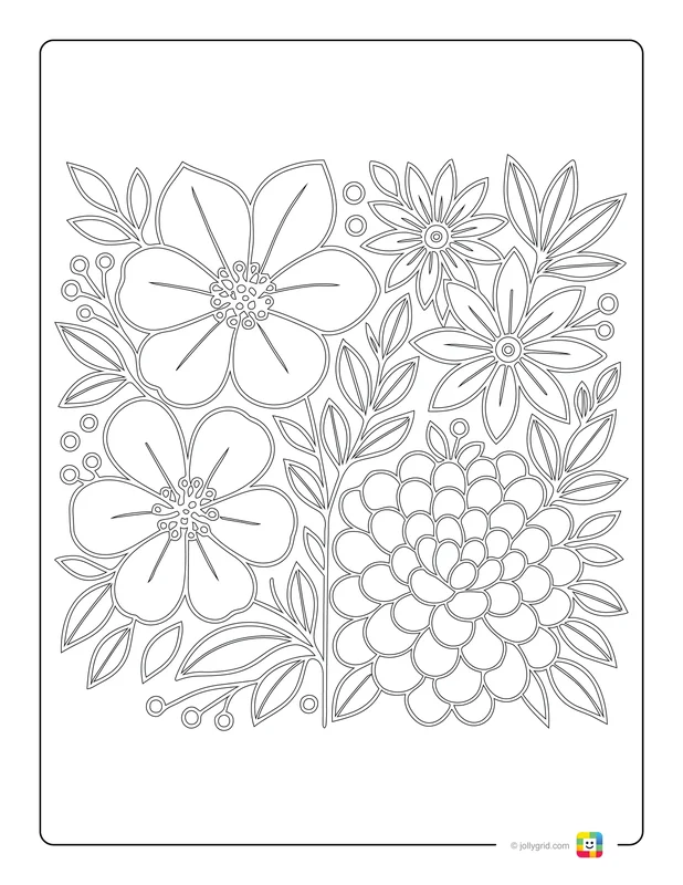 Whispers of Spring - Free Printable Coloring Page